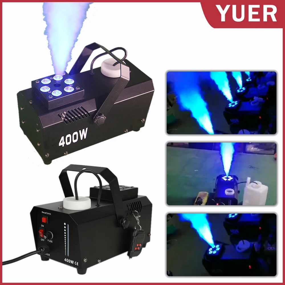 Online Máquina de niebla de escenario profesional con luz LED RGB, equipo de niebla para DJ, discoteca, Bar, DMX512, Pyro, Vertical, 400W