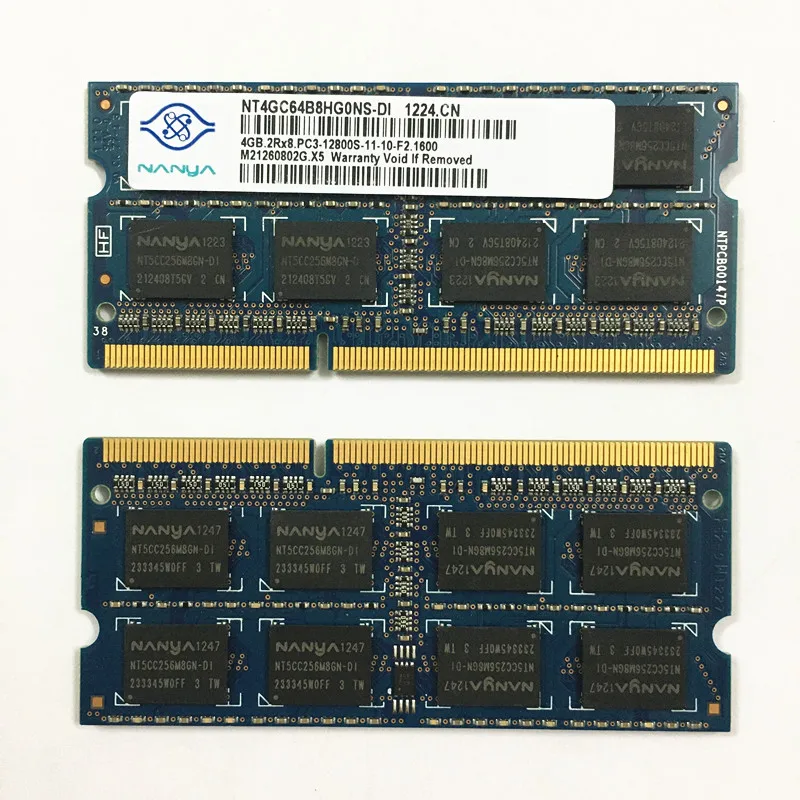 Nanya DDR3 4 Гб 1600 МГц Оперативная память 2RX8 PC3 12800S 11 ddr3 памяти ноутбука|Оперативная