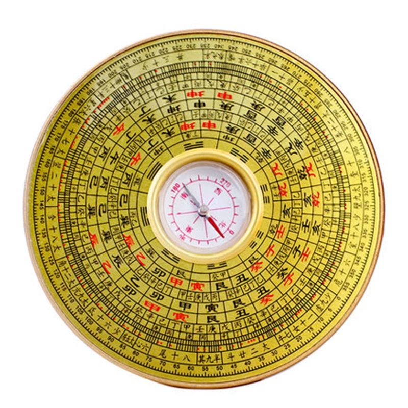 Фэншуй Китайская древняя Смола компас лопань медный поверхности Luo Jing yi