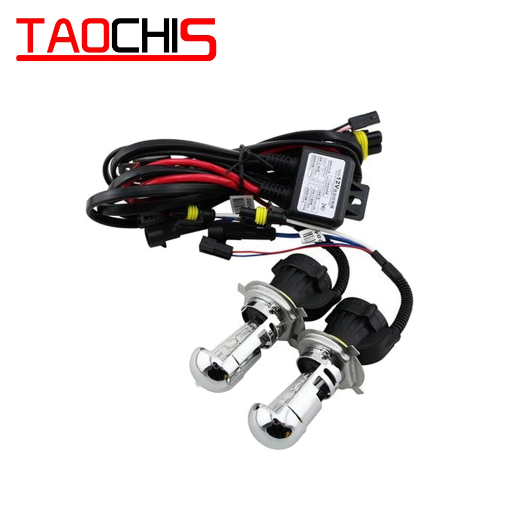 12V 55W H4-3 BI-XENON HI/LOW Hid Замена 3000K 4300k 5000k 6000k 8000k K Автомобильные фары ксеноновые лампы Комплект передних фар