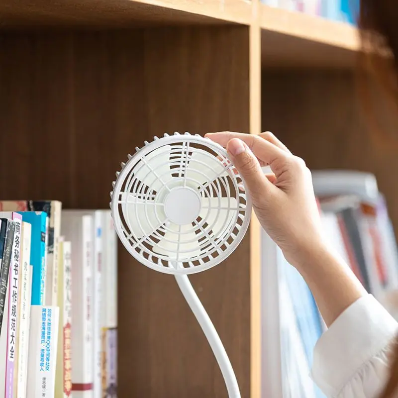 Перезаряжаемый вентилятор с зажимом настольный для сиденья автомобиля детской