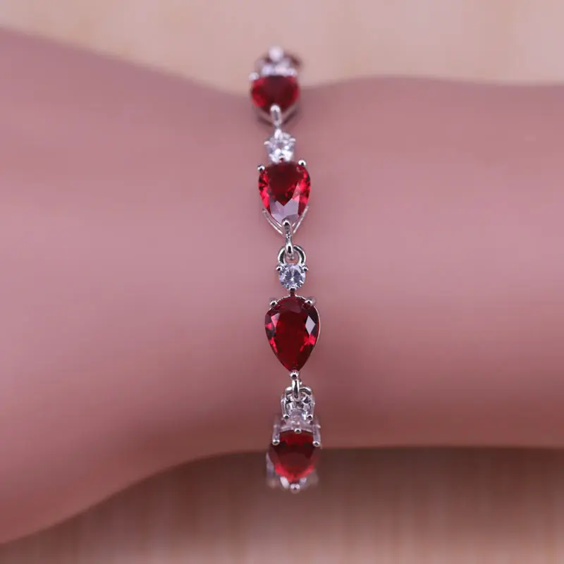 Risenj Китай цвет удачи красный камень звезда и капля воды костюм комплект