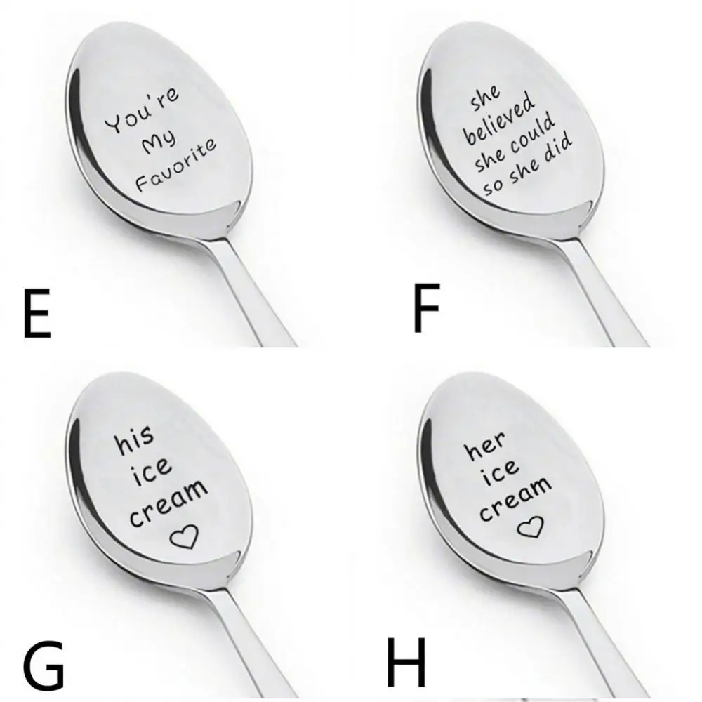 

Household Portable Stainless Steel Peanut Butter Rice Soap Spoon Tableware Gift