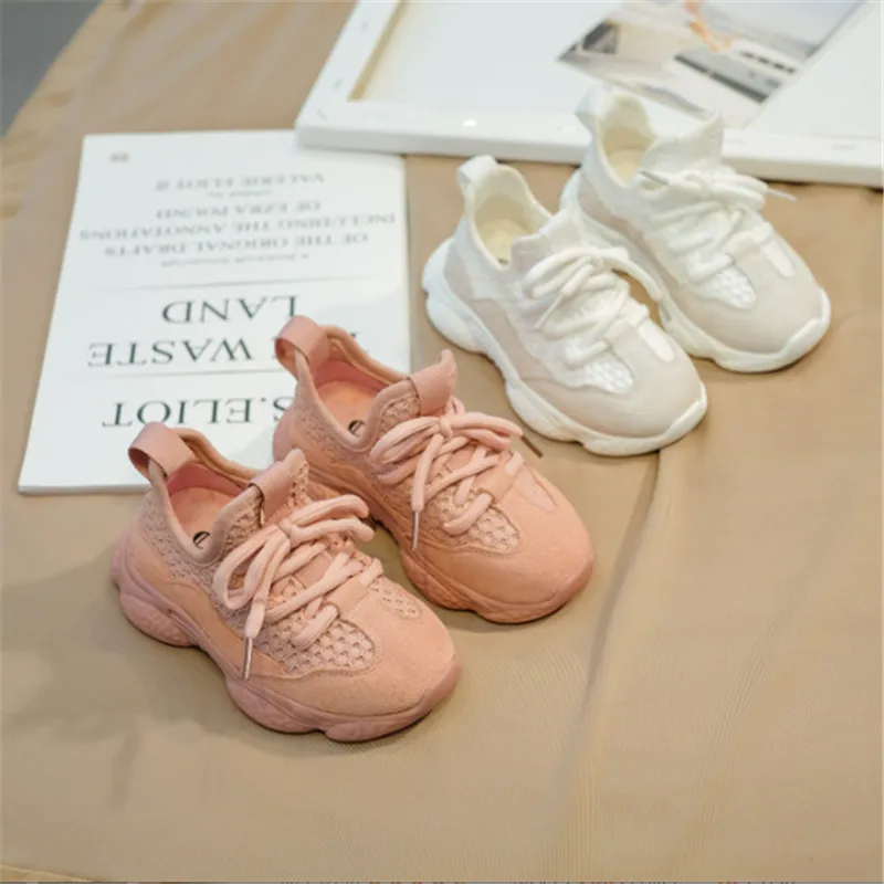 

2021 New Spring/Autumn Children Shoes Unisex Toddler Boys Girls Sneaker Mesh Breathable Fashion Casual Kids Shoes Customize Logo