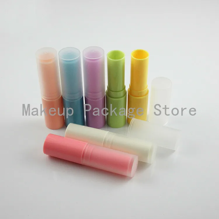 

10/50/100/200pcs DIY 4g Small Lipstick Tube Direct Filling Colored Lip Balm Frosted Plastic Tube Hot Filling Beige/green/pink