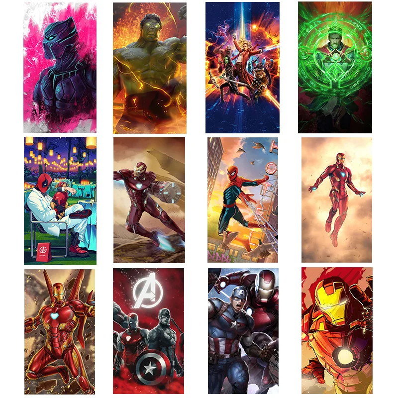

5d Diy Diamond Painting Marvel Crystal Cross Stitch Kits Superhero Avengers Anime Movie Art Mosaic Embroidery Full Home Decor