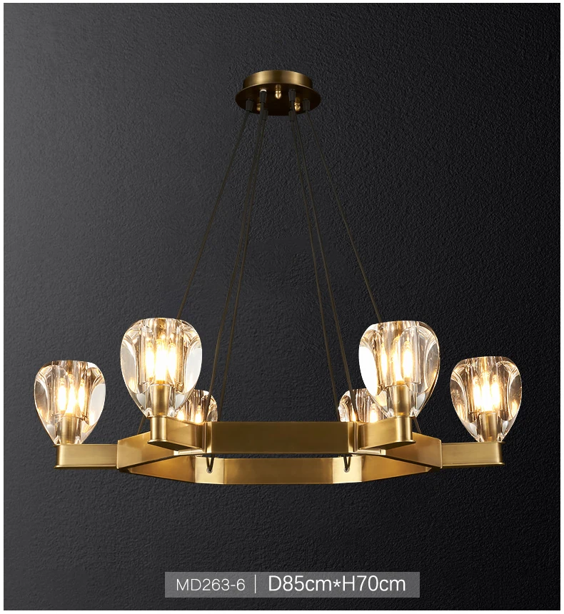 

Postmodern light luxury atmosphere simple chandelier living room bedroom restaurant hotel creative personality chandelier