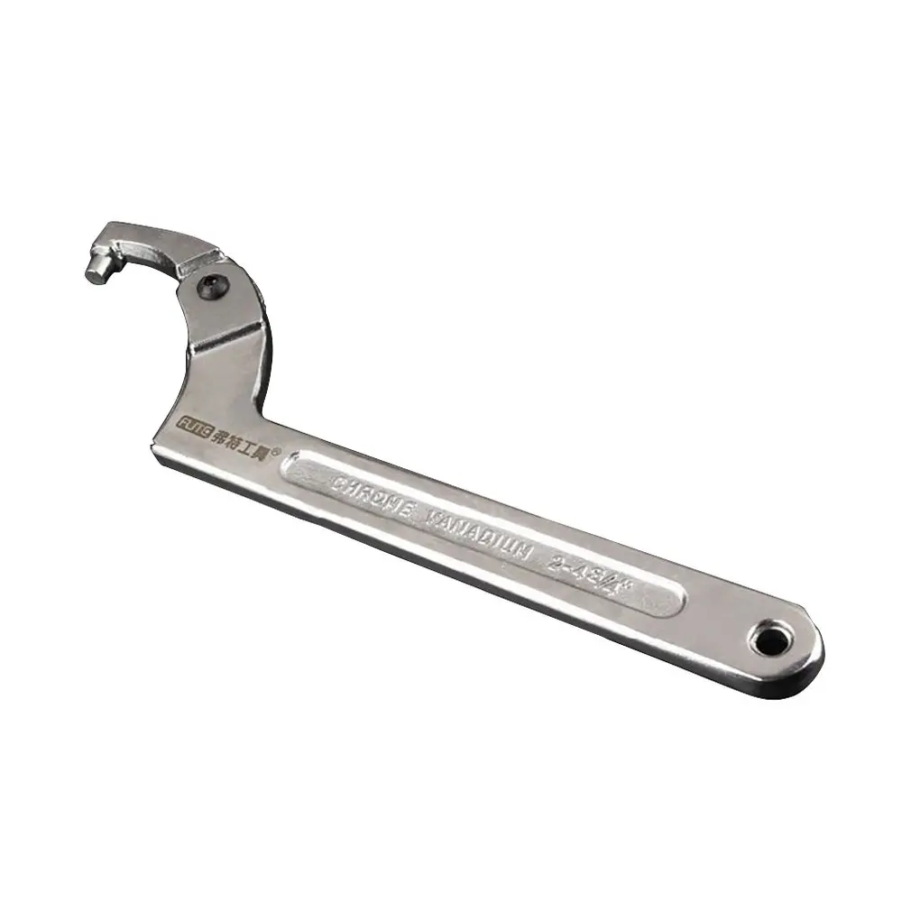 

Multifunctional Chrome Vanadium Adjustable Square Head and Round Head Spanner Hook Wrench Tools Hand Tool