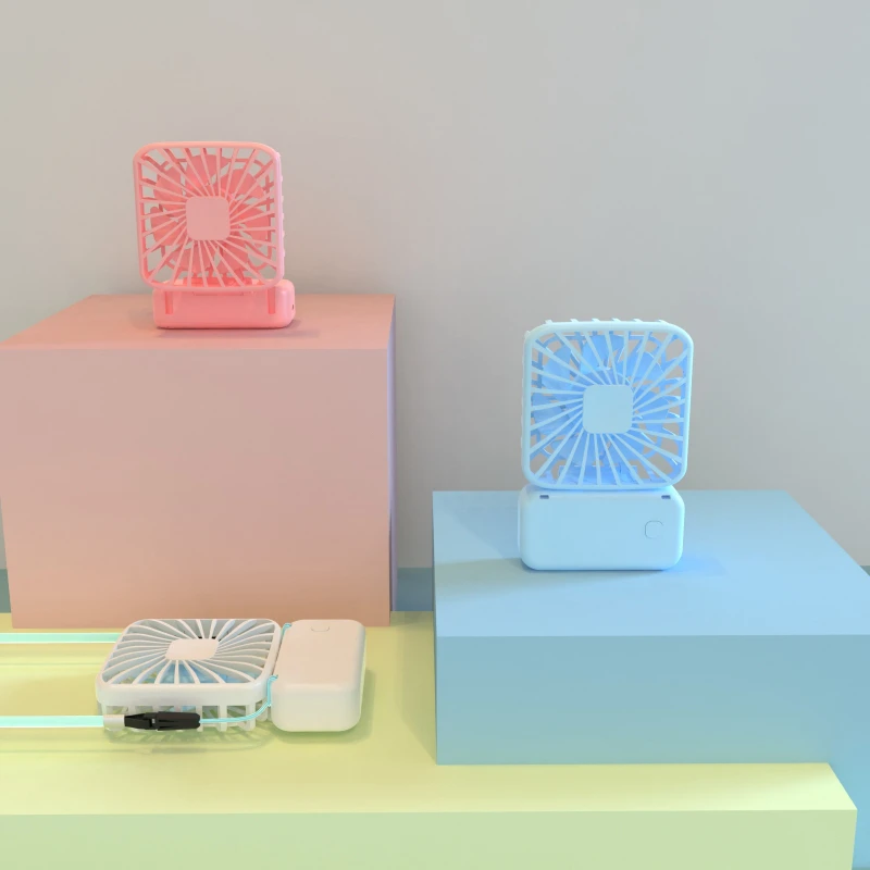 

Folding Neck Fans Portable Handheld Mute Desktop USB Charging Mini Leisure Electric Fan Portable Fan For Outdoor Travel