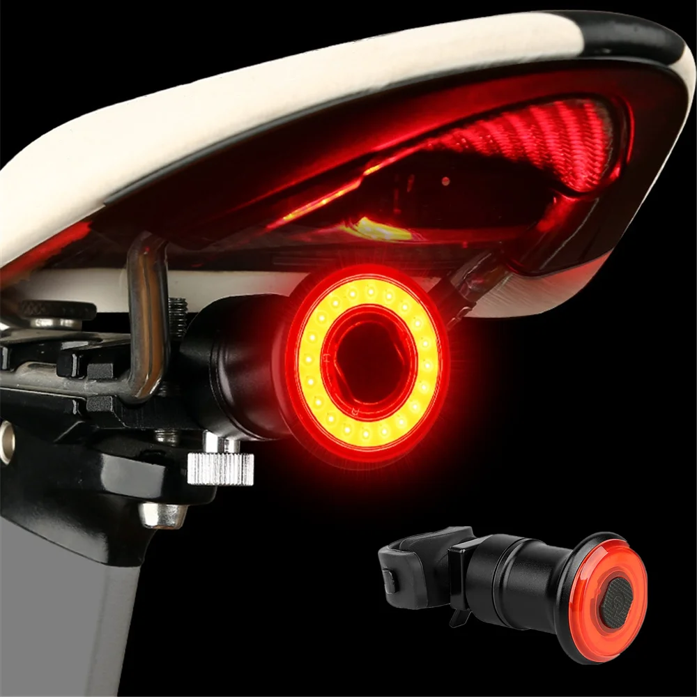 Умный задний фонарь для велосипеда с автоматическим стартом и стоп тормозом