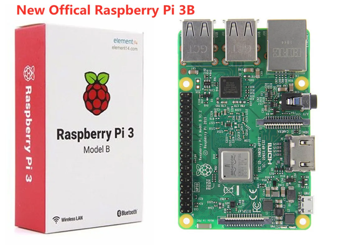 Одноплатный компьютер Raspberry Pi 3 Model B новый Soc BCM2837B0 1 2 ГГц Процессор 1GB Оперативная