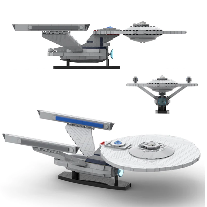 

Space Movie Star Enterprise-A NCC Building Block Military Spaceship Weapon Large Assembly Model Bricks Toys for Boys Gifts
