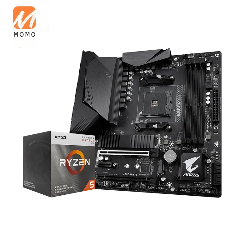 

R3 3200g R5 3400g Set Gigabyte Home Office Computer Host Motherboard CPU Set