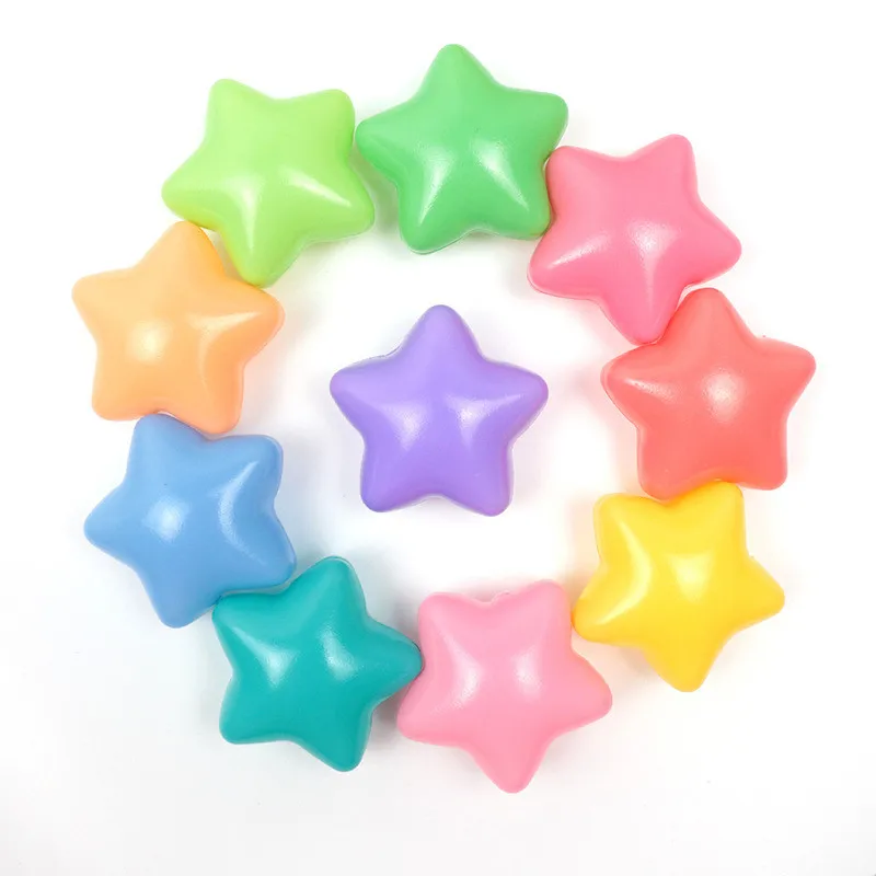 

50/100 Pcs Eco-Friendly Colorful Ball Pit Soft Plastic Ocean Ball Water Pool Ocean Wave Ball Outdoor Toys For Children Kids Baby
