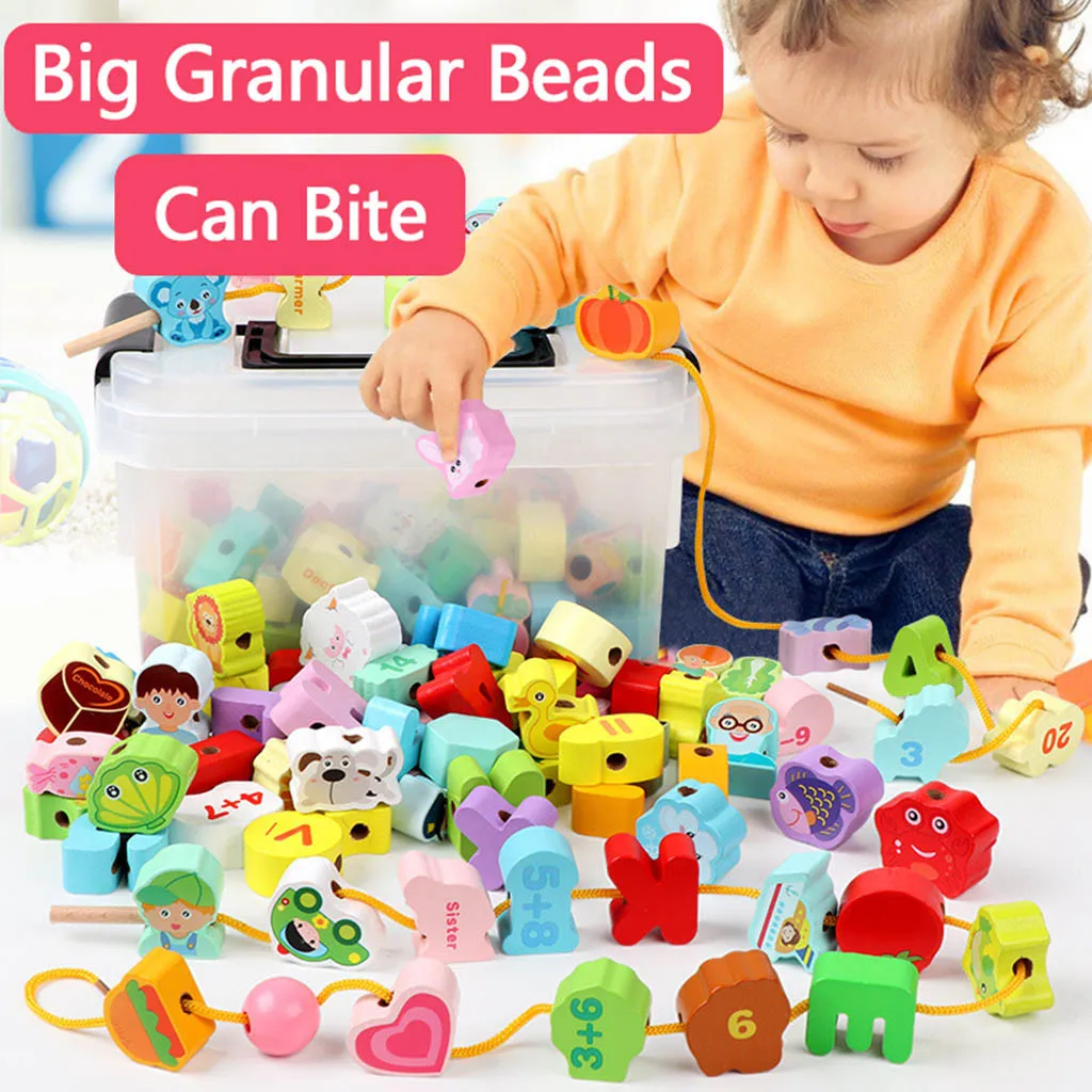 

Детский развивающий конструктор с бусинами, радужные буквы, буквы правописания, Обучающие игрушки # B