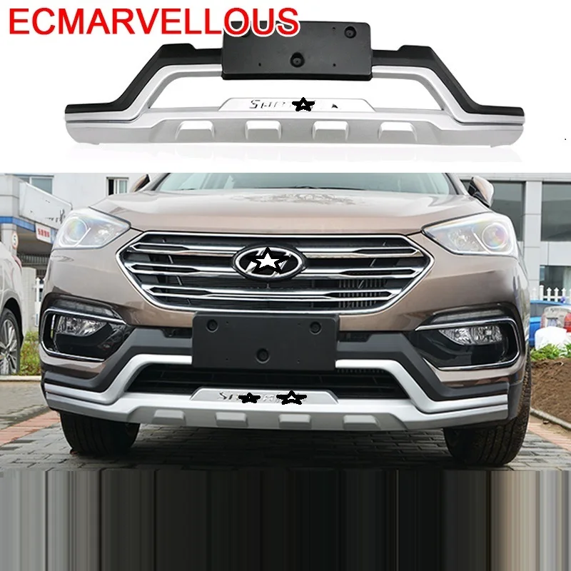 

Automovil Mouldings Decorative Upgraded Exterior Rear Diffuser Styling Front Lip Tunning Car Bumper 17 18 FOR Hyundai Santa Fe