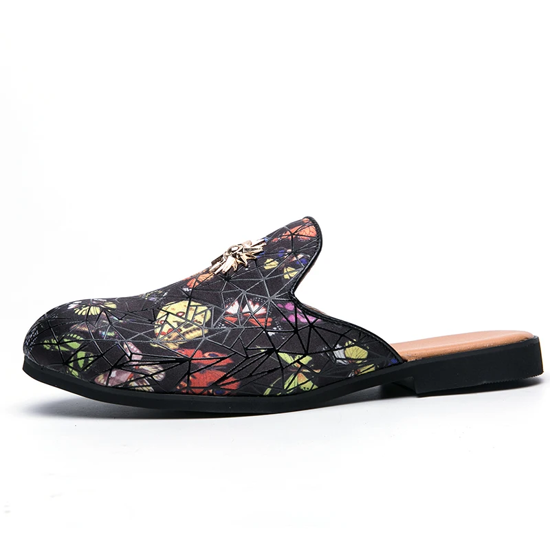 Шлепанцы Мужские дышащие на плоской подошве сланцы пушистые плюшевые сандалии