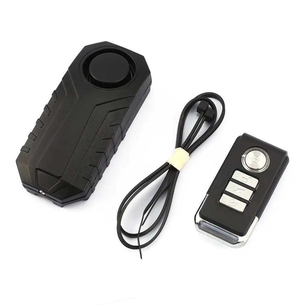 

113dB Loud Wireless Bicycle Anti-theft Alarm Waterproof Door/ Window Vibration Alarm Intelligent Remote Control Alarm Sensor