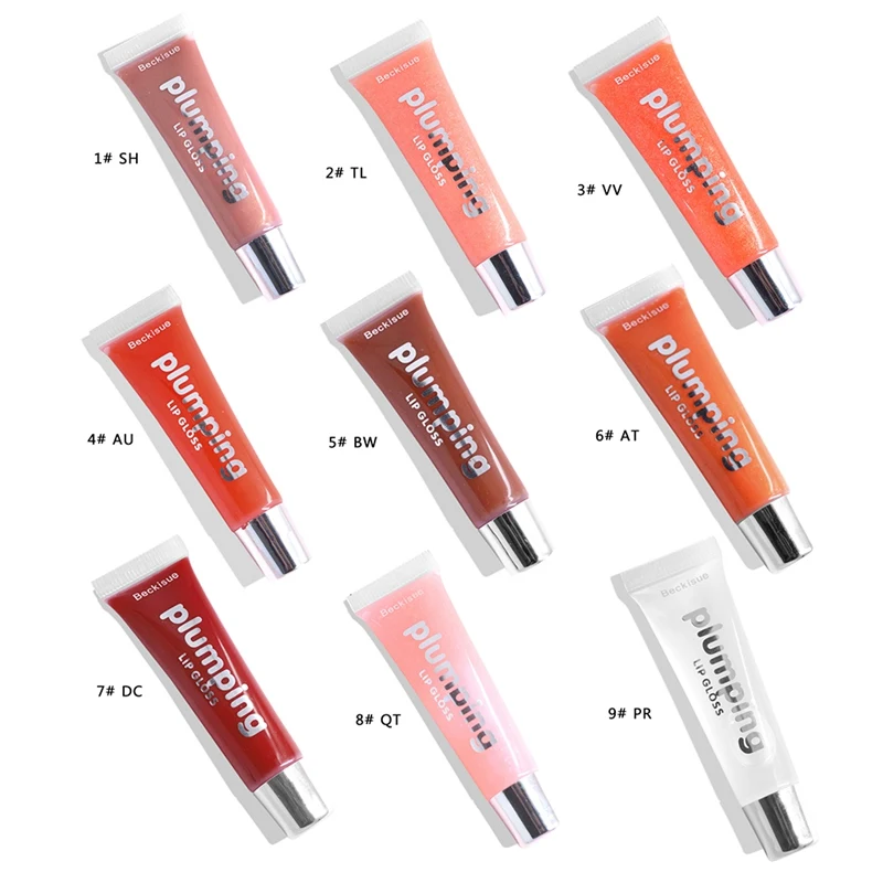 Красочный микро блестящий блеск для губ стеклянный глянцевый пикантный стойкий