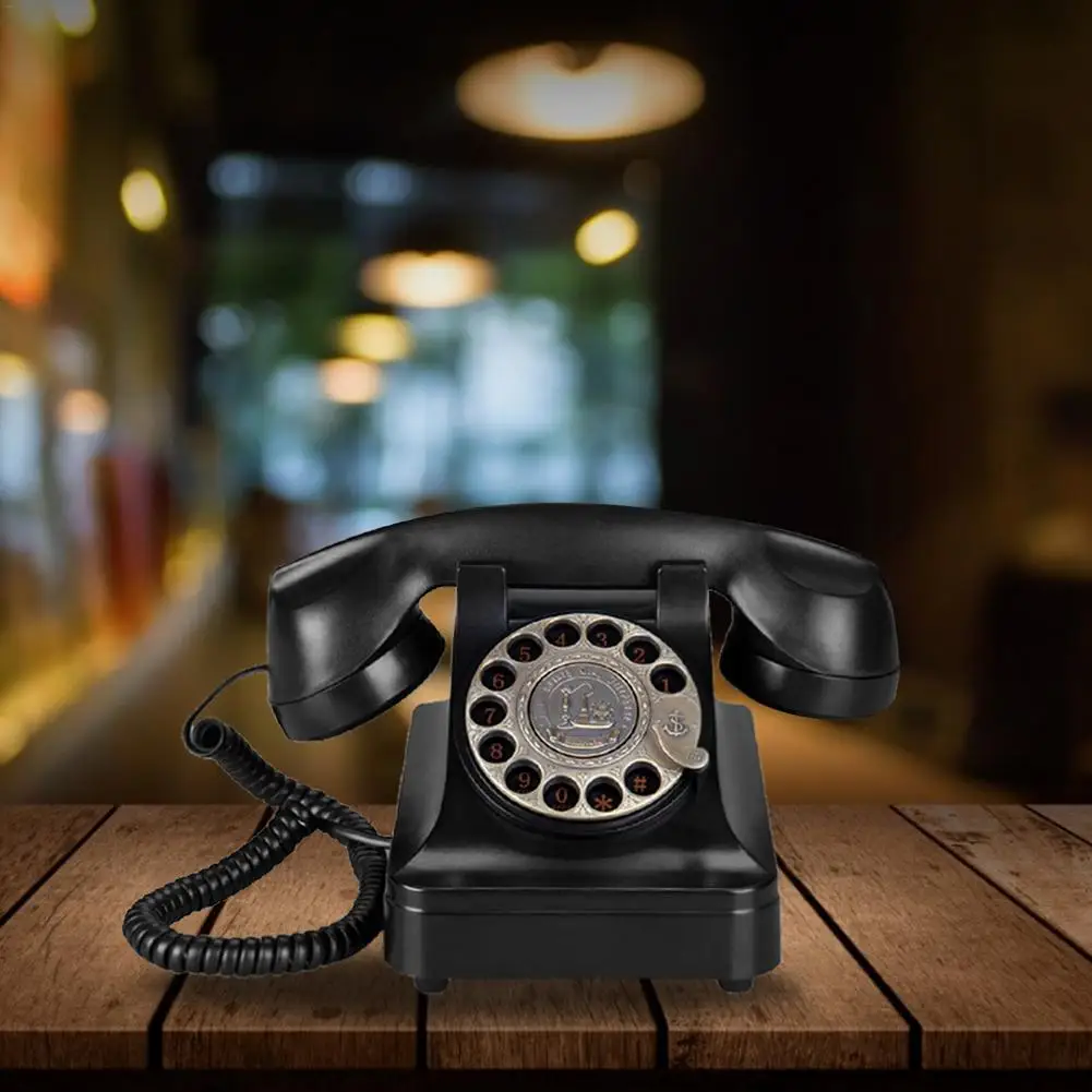 Стационарные телефоны старинный классический телефон с вращающимся циферблатом