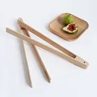 Кухонные инструменты Гаджеты бамбуковая деревянная еда тосты щипцы тосты хлеб сахар бекон лед чай-Тонг салат зажим