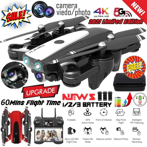 

2021 Newest Cool Limited Edition Aerial Drone Upgrade Remote Control Drone HJ68 Quadcopter UAV With 1080P/4K HD 120 Camera