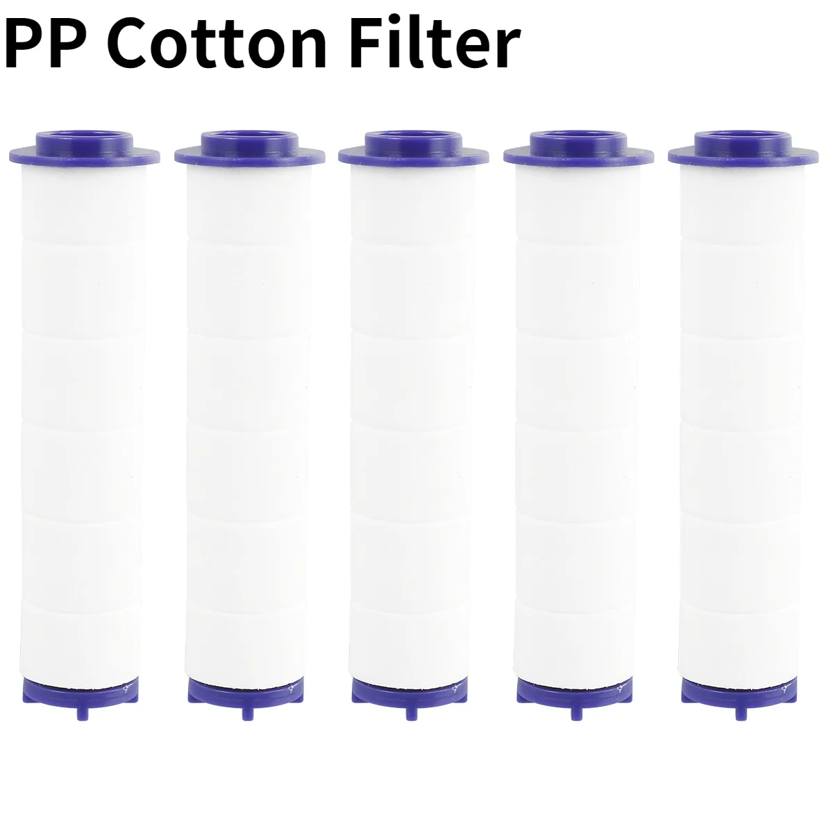 

5 шт., набор фильтров для душевой лейки из ПП хлопка