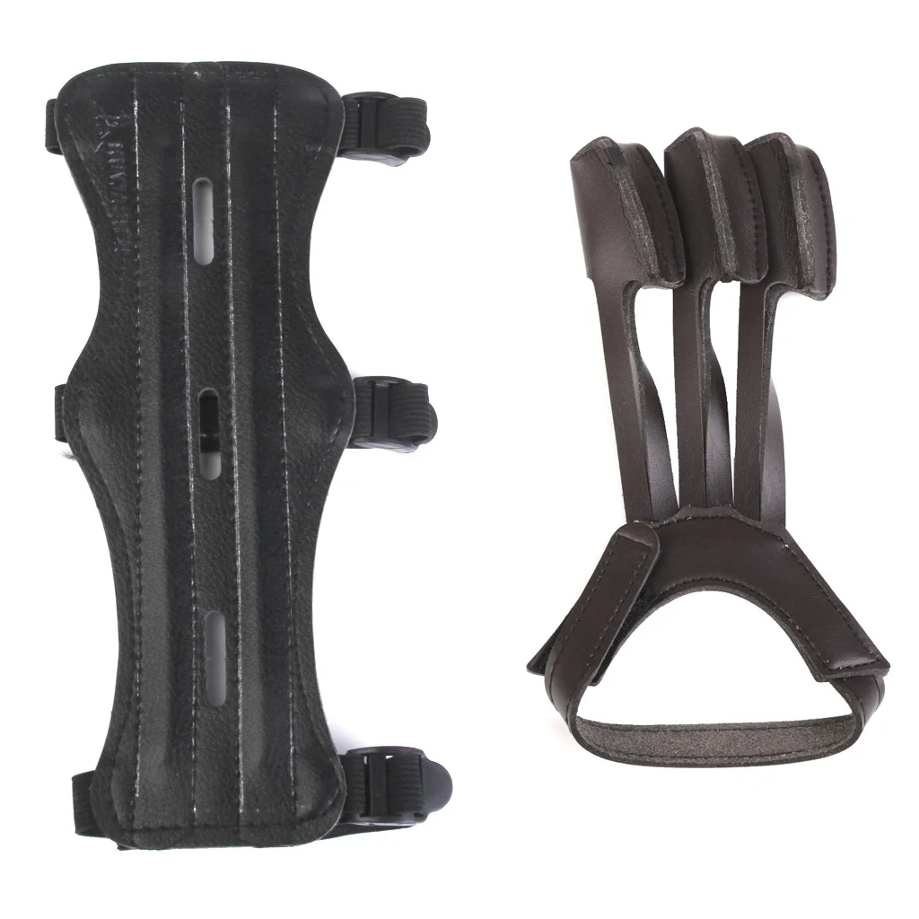 Регулируемый эластичный чехол для стрельбы из лука с 3 ремешками искусственной