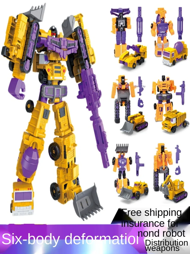 Juguetes Educativos de ensamblaje de potencia para ni&ntilde;os, transformaci&oacute;n, Robot, d&iacute;gitos, rompecabezas-0