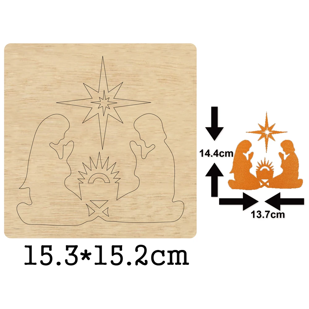 

Christianity Believers Prayer Wood Cutting Die For DIY Leather Cloth Paper Craft Fit Common Die Cutting Machines on the Market