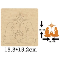 christianity believers prayer wood cutting die for diy leather cloth paper craft fit common die cutting machines on the market