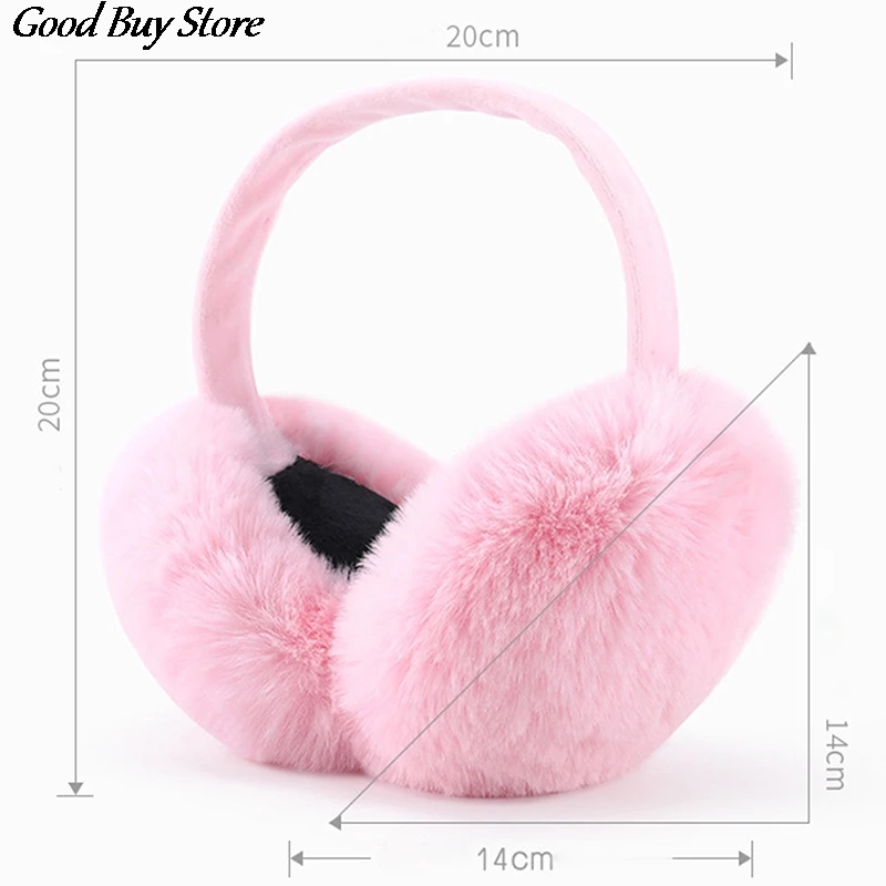 

Keep Warm Comfortable Fur Ear Warmer Ears Cover Protector Winter Soft Earmuffs KWomen Headband Earlap Outdoor Ski Earmuff Cute