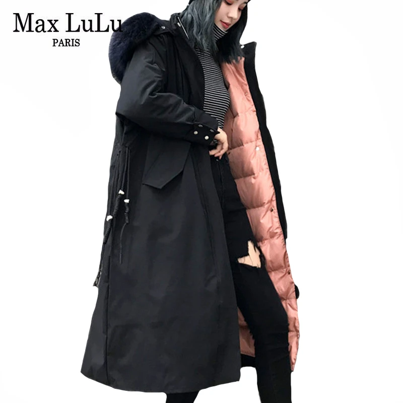 Max LuLu в Корейском стиле модные женские туфли с капюшоном пальто Женская обувь