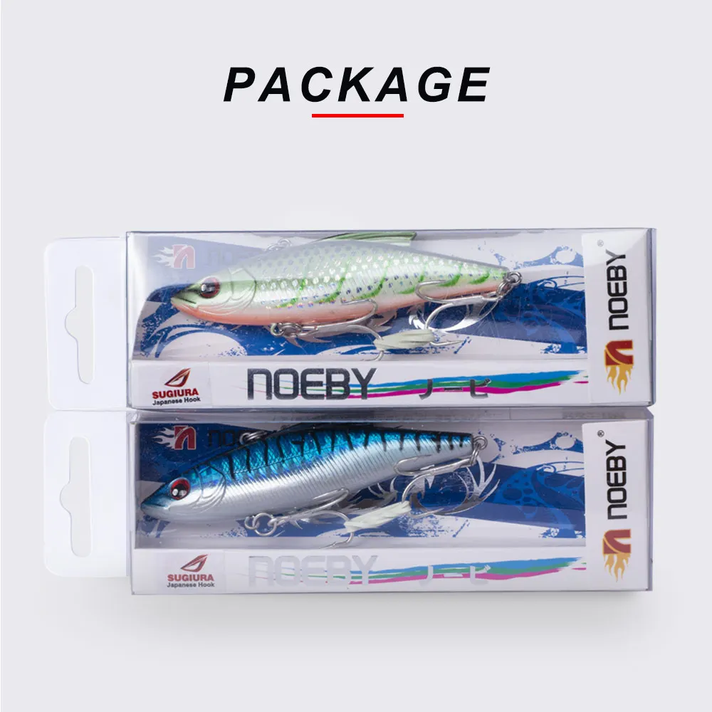 Noeby NBL9141 Тонущая зима VIB погремушка твердая приманка для рыбалки воблер 90 мм 32 г для бас щуки