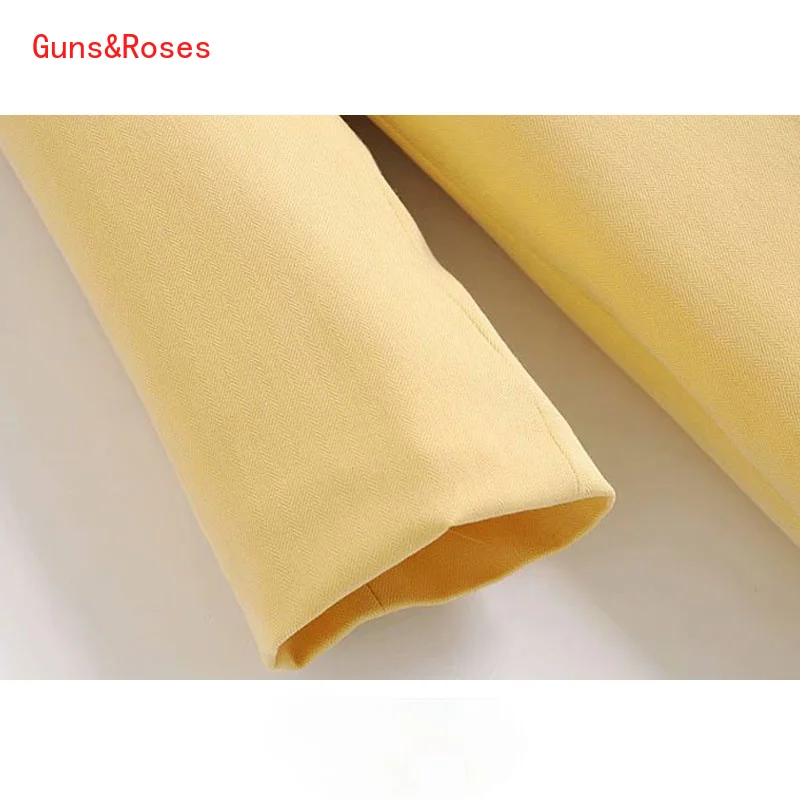 

Women Fashion Office Wear Double Breasted Blazer Coat Vintage Long Sleeve Pockets Female Outerwear Chic Tops