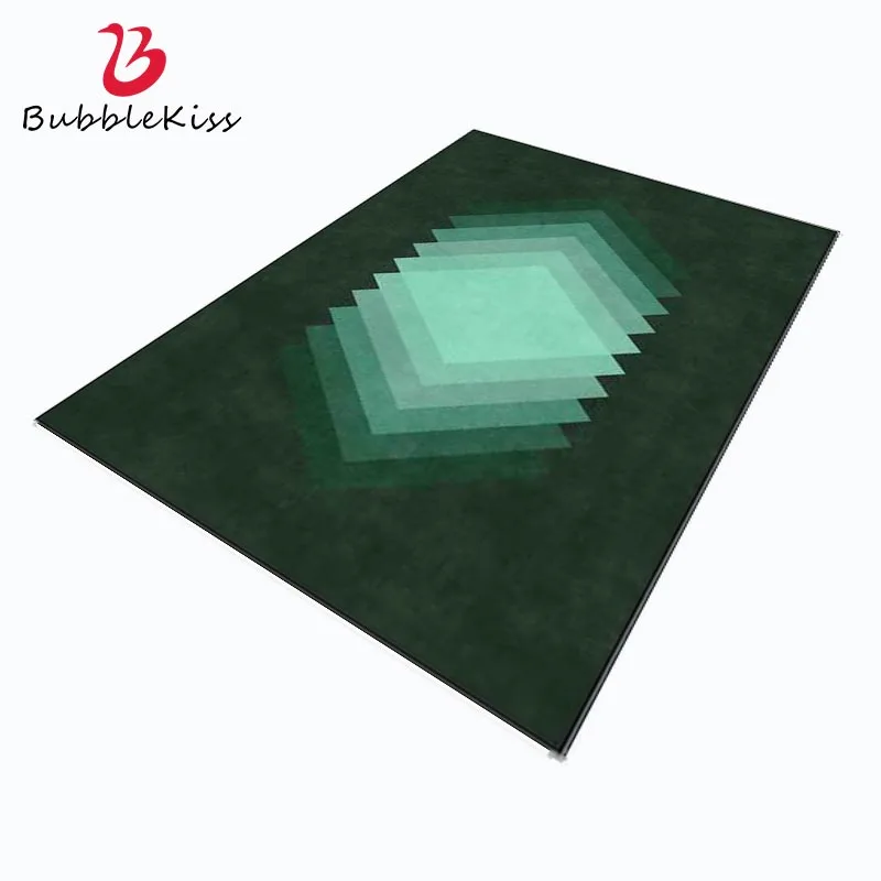 Изумрудный зеленый ковер Bubble Kiss для гостиной персонализированный в