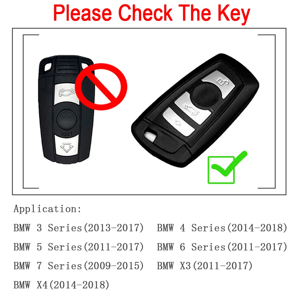 

Fashion TPU Car Remote Key Case Cover For BMW 1 2 3 4 5 6 7 Series X1 X3 X4 X5 X6 F30 F34 F10 F07 F20 G30 F15 F16