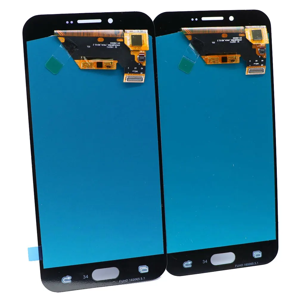 Super AMOLED lcd для samsung Galaxy A8 A810 A810F ЖК-дисплей кодирующий преобразователь сенсорного экрана в сборе с регулировкой яркости