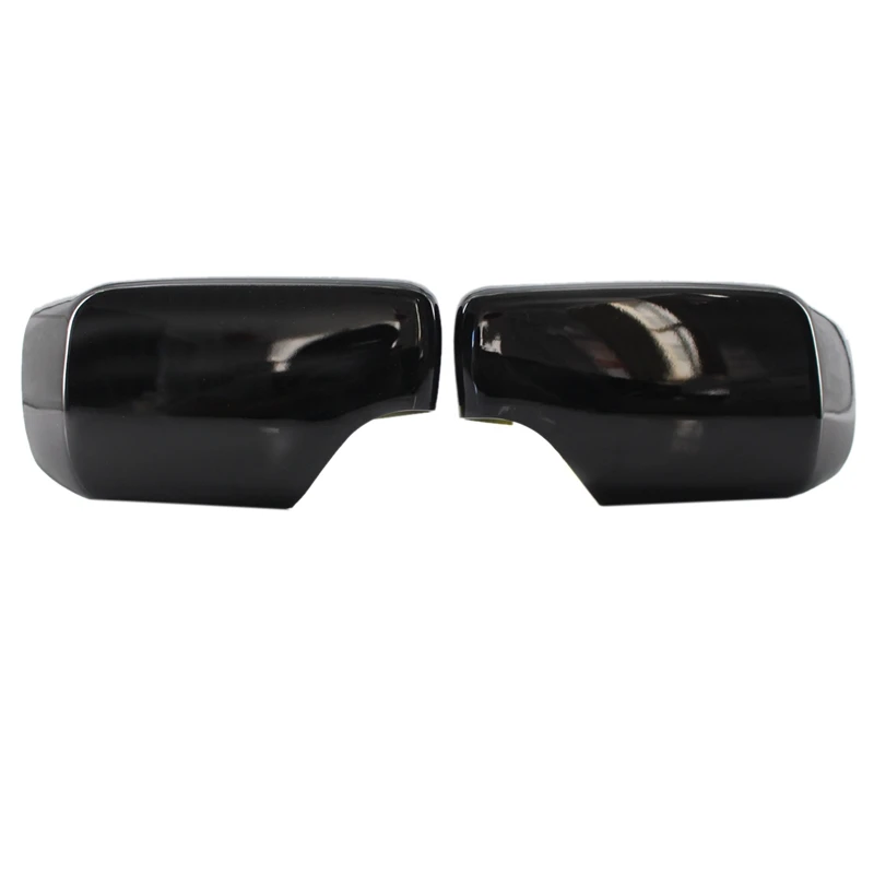 Pair Rear View Mirror Covers Side Caps For-BMW E46/E39 3/5 Series 1998-2005 Gloss Black 51168238375 51168238376 | Автомобили и