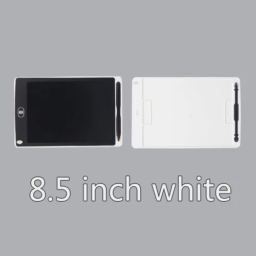 8.5 inch white Игрушки для рисования 4,4/8,5/9,5/12 дюймов ЖК-доска для письма и письма, ультра-тонкие планшеты, портативные, для детей, умные, для раннего образования - Цвет: 8.5 inch white