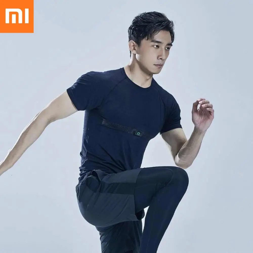 Смарт футболка Xiaomi Mijia смарт чип Adi Ecg мониторинг пульса усталость Глубина анализа