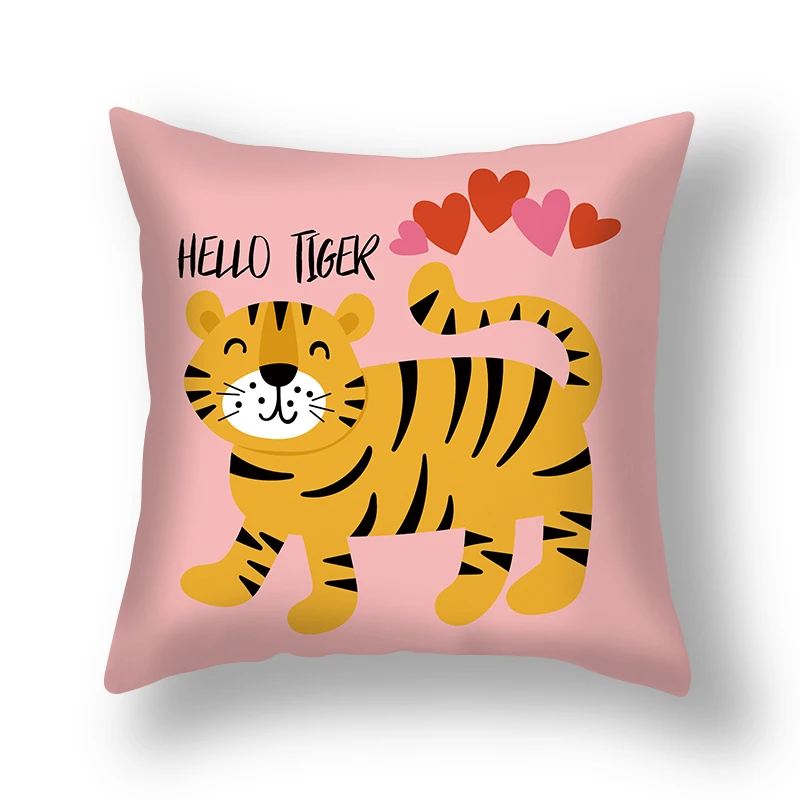 Милые Животные Печать 45x45 см наволочка домашний декор диван поясная подушка