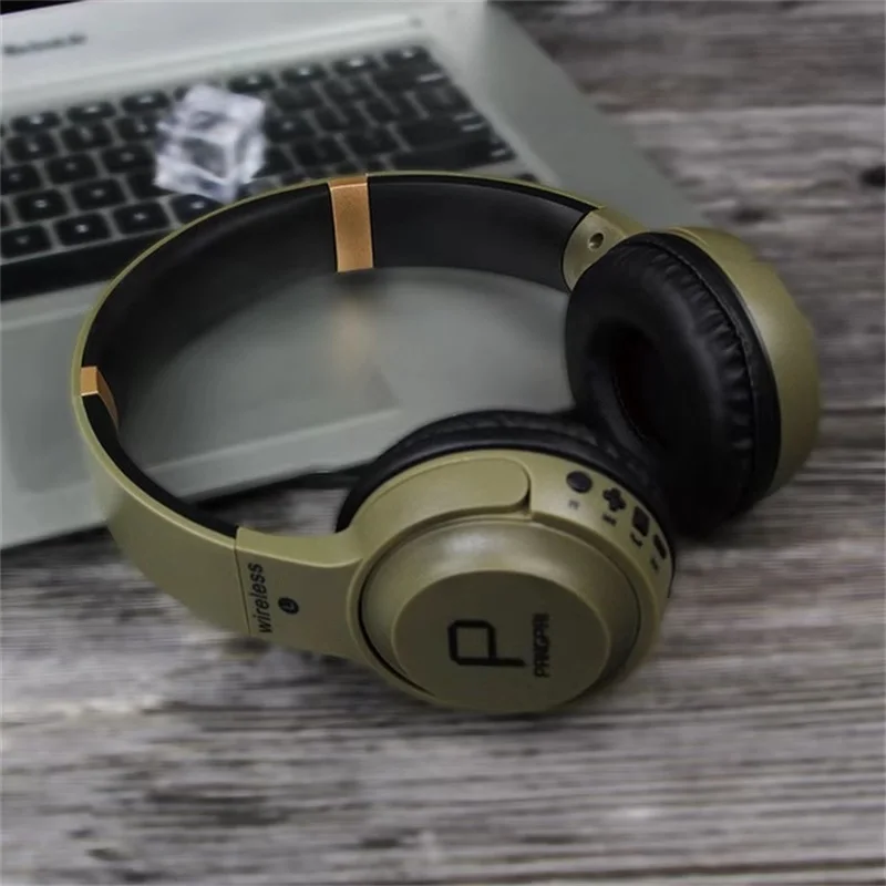 Беспроводная bluetooth-гарнитура Mp3 сабвуфер Выдвижная складная игровая гарнитура Поддержка TF карты, режим AUX, вызов. Функция fm-радио