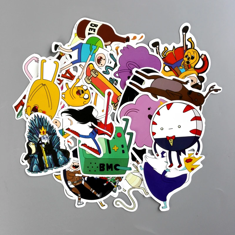 29 шт./компл. время приключений мультфильм ПВХ водонепроницаемый стикер для