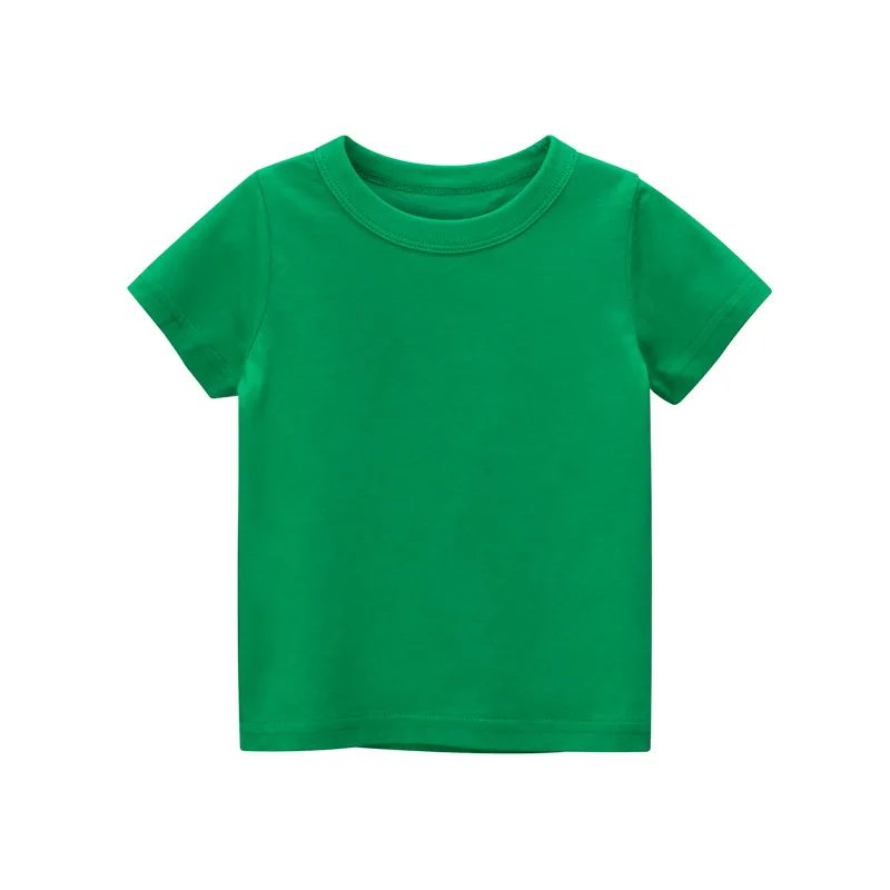 Childrens T-Shirts Pure Cotton Girls Boys Tees Kids Clothes Summer Short Sleeve Tops High Quality Comfortable T Shirt Promotion | Детская