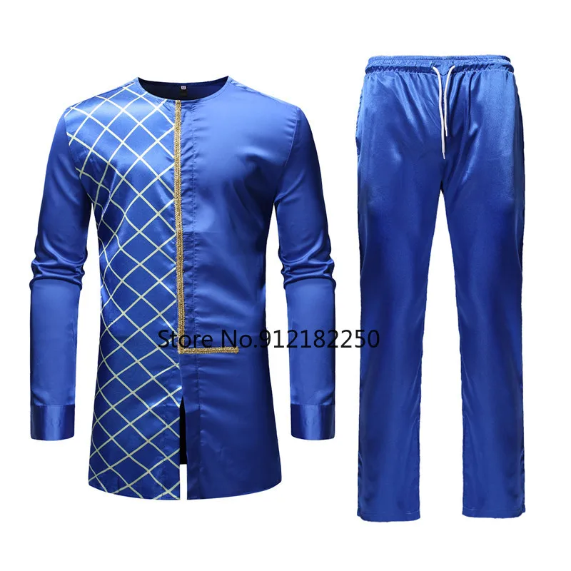 Черный африканский комплект топа и брюк с принтом "Дашики". 2-х предметная униформа 2021 года. Традиционная мужская одежда для повседневного ношения.