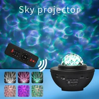 colorful led star light projector rotating ocean wave night lights bluetooth compatible music usb lamp starry sky galaxy light
