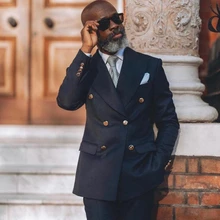 Tuxedos de marié pour hommes, costume formel d'affaires à revers à la mode 2 pièces, costume de mariage pour hommes, Blazer pantalon Terno Masculino, 2021  (3)