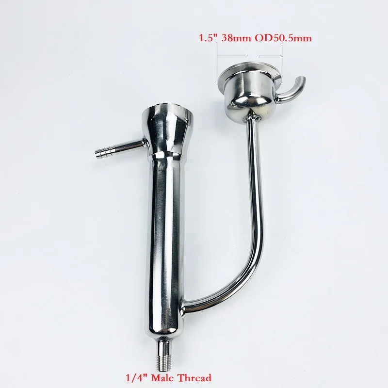 Фото Integral Tri-clamp Parrot Body Connection 1.5"(38mm) OD50.5 Wth 1/4" Male Thresd For Distillation Stainless Steel 304 Integral Tri-clamp Parrot Body Connection 1.5"(38mm) OD50.5 Wth 1/4" Male Thresd For Distillation Stainless Steel 304