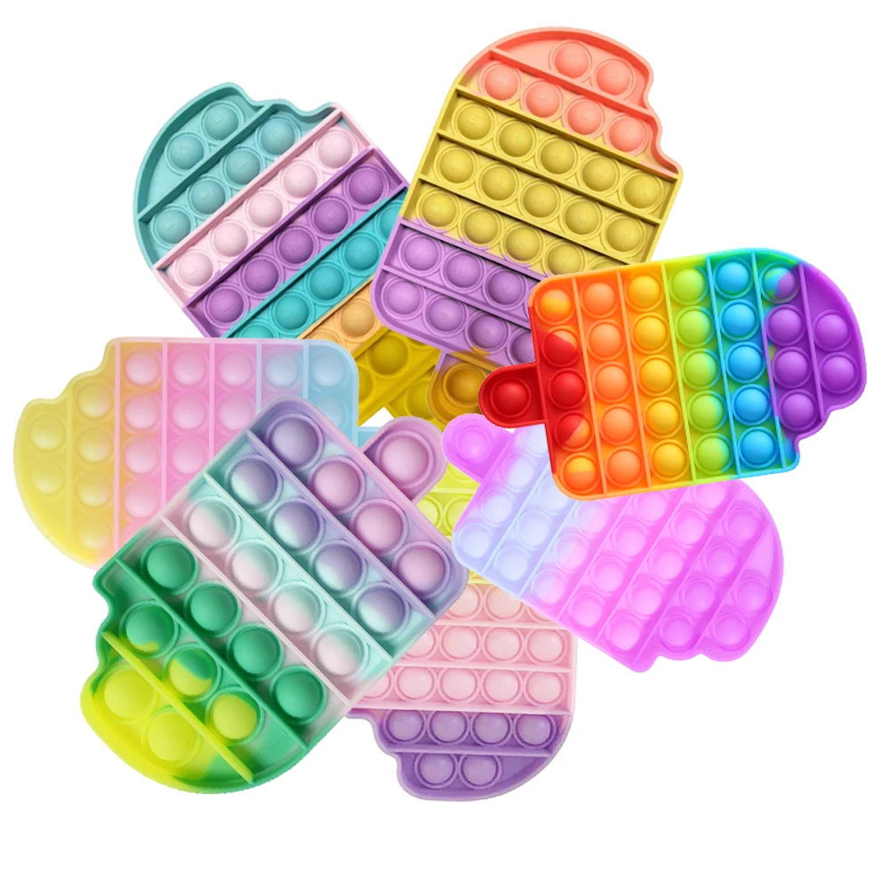 

Настольные Веселые силиконовые игрушки в форме мороженого с пузырьками для детей и взрослых